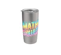 Cute Math Squad Algebra Crew Teacher Think Calculus Geek Mom Stainless Steel Insulated Tumbler