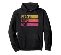 Cute Math Teacher Peace Love Math Pullover Hoodie