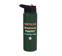 Cute Matilda Personalised Wonderfully Perfect in Every Way Stainless Steel Insulated Water Bottle