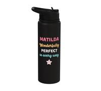 Cute Matilda Personalised Wonderfully Perfect in Every Way Stainless Steel Insulated Water Bottle