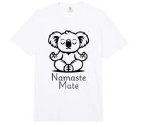 Cute Meditating Aussie Koala Bear in Yoga Pose, Namaste Mate Comfort Colors Adult Heavyweight T-Shirt