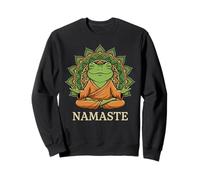 Cute Meditating Frog Buddha Namaste Mandala Zen Mindfulness Sweatshirt