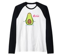 Cute Meditation Yoga No Stress Relax Avocado Raglan Baseball Tee