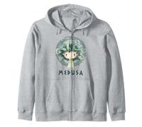 Cute Medusa Greek Mythology for Kids Zip Hoodie