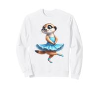 Cute Meerkat Ballerina Dancing Animal Art Sweatshirt