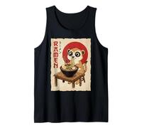 Cute Meerkat Eating Ramen Noodles Japan Culture Tank Top