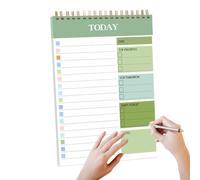 Cute Meeting Notebook, Portable Spiral Notebook, 8.27 Inches Lined Journal, Writing Pad for Travels, Calendar Book for Schedule, Blank Journal for Personal Goal Across the Worlds