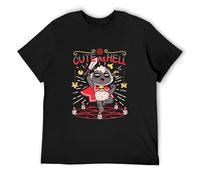 Cute Men T Shirt Cult of The Lamb Goat Funny Tee Shirt Short Sleeve Crew Neck Black S