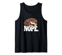 Cute Mens Womens Kids Sleeping Napping Nope Ferret Lover Tank Top