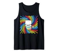 Cute Mermac Cat Rainbow Spotty Tank Top