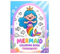 Cute Mermaid Coloring Book for Kids Ages 4-8: Fun and Easy Mermaid Coloring Pages Featuring Cute Ocean Friends, Underwater Adventures, and Simple Designs for Girls and Boys