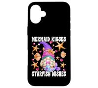 Cute Mermaid Gnome For Women Summer Saying For Beach Lover Case for iPhone 16 Plus