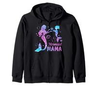 Cute Mermaid Mama Mermaid Mom Mommy Happy Mothers Day Women Zip Hoodie