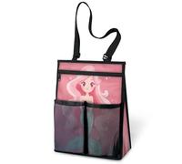 Cute Mermaid Shower Bag Portable Tote Shower Caddy Bags Hanging Toiletry Organizer for Travel Gym Camp Beach Bathroom Dorm Room