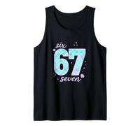 Cute Mermaid Theme 67 Six Seven Funny Meme Girls Women Tank Top