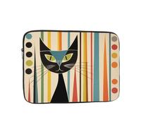 Cute Mid-Century Modern Art Cat Laptop Case Sleeve â€“ Shockproof Protective Cover For 10 Inch, 12 Inch, 13 Inch, 15 Inch, 17 Inch Laptops â€“ Slim And Portable Laptop Bag