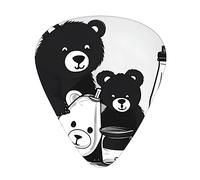 Cute milk bottle bear the 12-piece guitar picks include three picks: thin, medium and heavy. suitable for electric, acoustic and bass guitars of all strengths