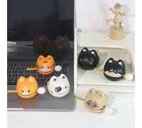 Cute Mini Animal Figurine Ornament with Mallet, Ideal for Meditation, Office Decoration, and Feng Shui(A)