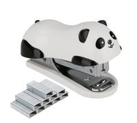 Cute Mini Desktop Stapler Office/Home Stapler Comes with a Box of Staples Nicht Mit Heftklammern panda