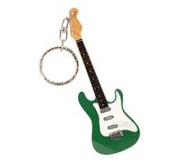 Cute Mini Guitar Pendant Keychain - Basswood & Metal, Perfect Gift