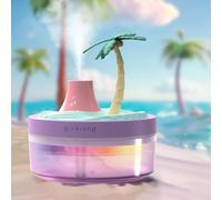 Cute Mini Humidifier for Bedroom & Office - Portable USB Cool Mist, Quiet Desktop Design - Gift for Pet Lovers, Plant Parents & Travel Enthusiasts