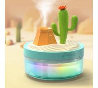 Cute Mini Humidifier for Bedroom & Office - Portable USB-Powered Cool Mist - Quiet Desktop Humidification for Pets, Plants, Travel & Small Spaces