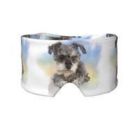 Cute Mini Schnauzer Print, Full Eye Covers Light Blocking Eye Mask Sleep Eye and Ear Muffs