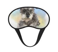Cute Mini Schnauzer Print, Full Eye Covers Light Blocking Eye Masks Blackout Sleep Eye Muffs