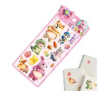 Cute Mini Sticker Silicone Animal Belly - Tiny 3D Stickers for Laptops, Guitars, Suitcases, Luggage, Notebooks, Envelopes, Glasses, Tablets, Diaries