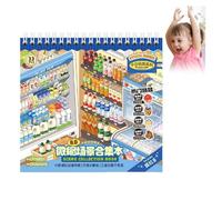 Cute Miniature Scene 10 Sets DIY 3D Scene Stick Book Collection Multiple Scenarios, Make You Own Mini House Sticker Reusable & Therapy for Teen Adult Stress Relief,Pass The Time,Making Birthday Gifts