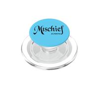 Cute MISCHIEF Black Text Designed PopSockets PopGrip for MagSafe