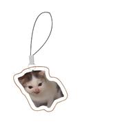 Cute Mobile Phone Charm, Mobile Phone Lanyard Band, Acrylic Keyring for Children, Teenagers, Backpack, Funny Cat, Dog, Emoticon, Mobile Phone Lanyard, Siehe Beschreibung, Acrylic, See description