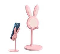 Cute Mobile Phone Stand - Rabbit Thick Salary Friendly Holder | Adjustable Cartoon Animal Desk Accessories | Universal Mobile Phone and Tablet Stand for Office - Home School on Bed Eggs