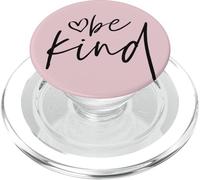 Cute Modern Script Of Be Kind For Kindness On Blush Pink PopSockets PopGrip for MagSafe