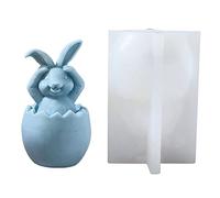 Cute Mold Long-Eared Egg Silicone for Soap Making for Plaster Home Ornament Handmade Soap
