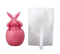 Cute Mold Long-Eared Egg Silicone for Soap Making for Plaster Home Ornament Handmade Soap