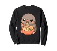 Cute Mole Eating Ramen Kawaii Food Lover Sweatshirt