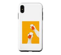 Cute Mom Goose Art for Mama Goose Curious Geese Lovers Case for iPhone XS Max