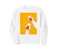 Cute Mom Goose Art for Mama Goose Curious Geese Lovers Sweatshirt