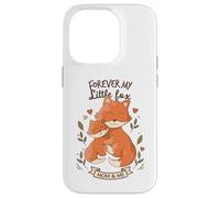 Cute Mom & Me Foxes Forever My Little Cub Case for iPhone 14 Pro