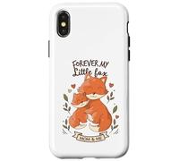 Cute Mom & Me Foxes Forever My Little Cub Case for iPhone X/XS