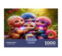 Cute Monkey 1000 Piece Jigsaw Puzzles for Adults Impossible Birthday Gifts for Women And Man Art Colorful DIY Craft 70x50cm/1000pcs