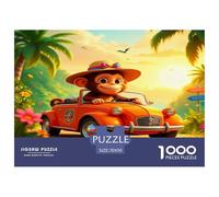 Cute Monkey 1000 Piece Jigsaws for Adults Educational Games Beautiful Home Decoration Art Colorful DIY Craft 70x50cm/1000pcs