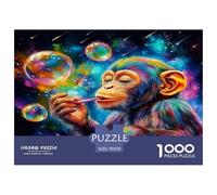 Cute Monkey 1000 Piece Jigsaws for Adults Educational Games Birthday Gifts for Women And Man Challenge High Difficulty 70x50cm/1000pcs