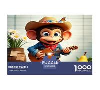 Cute Monkey 1000 Piece Jigsaws for Adults Impossible Beautiful Home Decoration Art Colorful DIY Craft 38x26cm/1000pcs
