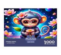 Cute Monkey 1000 Piece Jigsaws for Adults Impossible Birthday Gifts for Women And Man Challenge High Difficulty 70x50cm/1000pcs