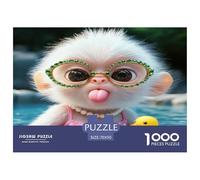 Cute Monkey 1000 Pieces Jigsaw Puzzles for Adults Impossible Birthday Gifts for Women And Man Art Colorful DIY Craft 70x50cm/1000pcs