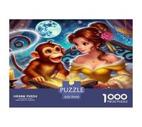 Cute Monkey 1000 Pieces Jigsaws for Adults Impossible Birthday Gifts for Women And Man Challenge High Difficulty 70x50cm/1000pcs