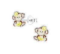 Cute Monkey Earrings - 925 Sterling Silver