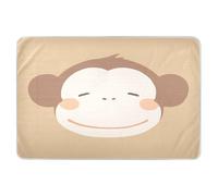 Cute Monkey Face Extra Large Resuable Diaper Mats Waterproof Washable Potty Training Mats Portable Toddler Bedding Products for Baby Boys Girls 52" L x 34" W